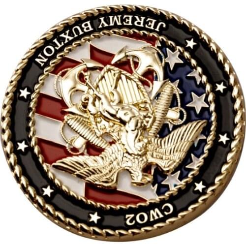 Metal commemorative coin quality brass two-color plating round gold and silver commemorative coin manufacturers custom