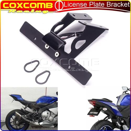 Motorcycle LED Light Tail Tidy Fender Eliminator Kits For YAMAHA YZF R15 V3 2018-2020 License Number Plate Holder Bracket