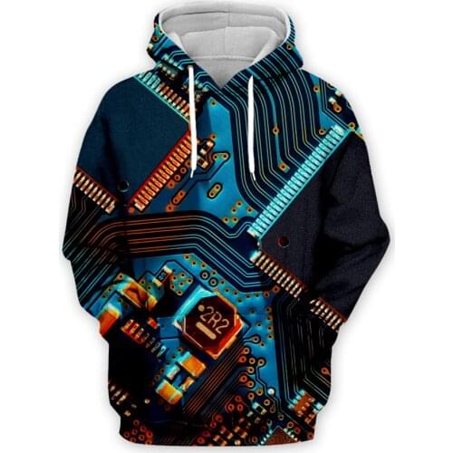 Man Hoodie Electronic Chip Hip Hop Men 3d Full Print Hoodies Harajuku Punk Pullover Unisex Sweatshirts Hood Jacket Streetwear 02