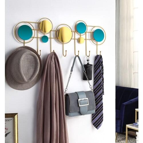 No punching Behind the door Clothes hook Wall hanging Creative luxury hat hanger clothes hook wall shelf