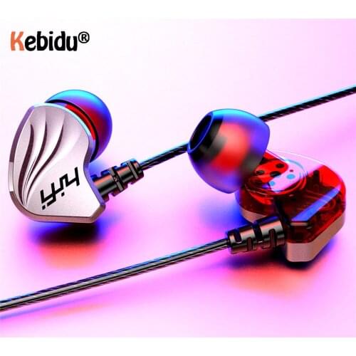 6D Sound Earphones 3.5mm Wired Earphone In-Ear Bass HiFi Headphones Headset for Game Running Sports Earbud with Microphone