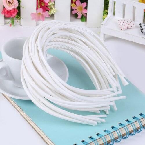 4mm Narrow Hairband for Girls Wholesale Diy Material Basic Plastic Hairbands Environmental Pc Hair Hoops Good Quality 10pcs/lot