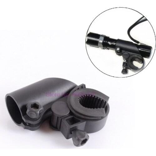 By DHL 500PCS LED Flashlight Torch Clamp Clip Mount Bracket Portable Cycling Bike Bicycle Light Lamp Stand Holder Rotation Grip
