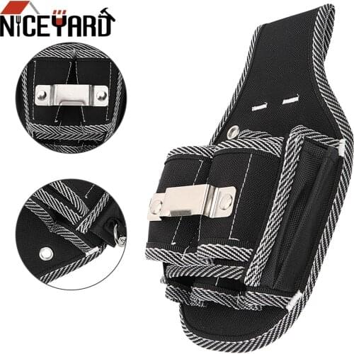 NICEYARD Belt Pouch Bag Waist Pocket Tool Drill Hammer Storage Carpenter Tool Bag Portable Drill Screwdriver Utility Kit Holder