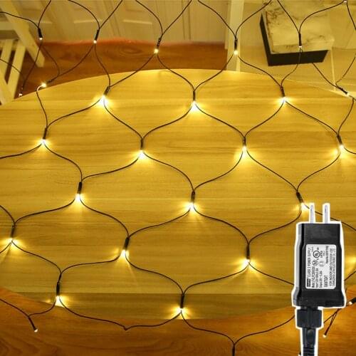 3X2M 204 LED Net Mesh String Light Christmas Twinkle Star Garland Light Outdoor Garden Wedding Window Curtain Fairy String Light