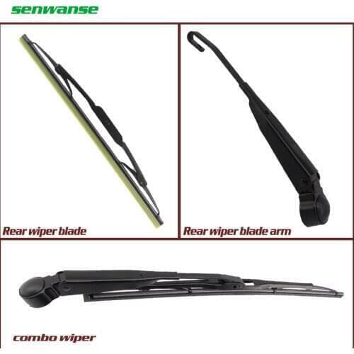 Senwanse 11 inch Rear Wiper Blade and Arm for Jeep GRAND CHEROKEE II 1998-2004 back windshield windscreen wiper blade