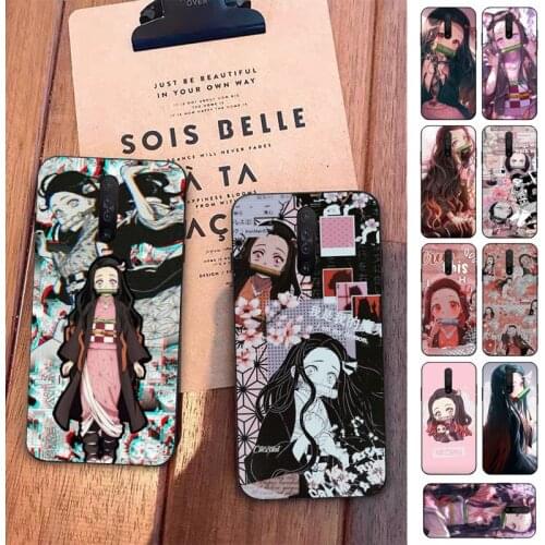 TOPLBPCS Nezuko Demon Slayer collage Anime Phone Case for Redmi 5 6 7 8 9 A 5plus K20 4X S2 GO 6 K30 pro