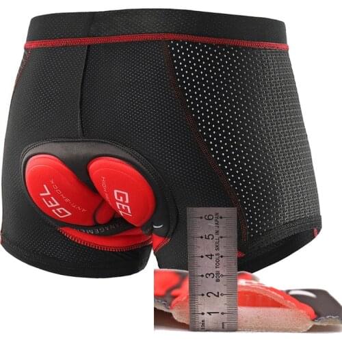 ARSUEXO Upgrade Bike Shorts MTB Cycling Underwear Pro 5D Gel Pad Shockproof Cycling Underpant Bicycle Shorts Bike Underwear