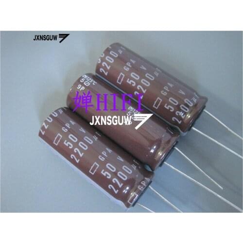10PCS NIPPON GPA 50V2200UF 16X40MM NCC Aluminum electrolytic capacitor 2200UF/50V CHEMI-CON 125 degrees 2200uF 50V