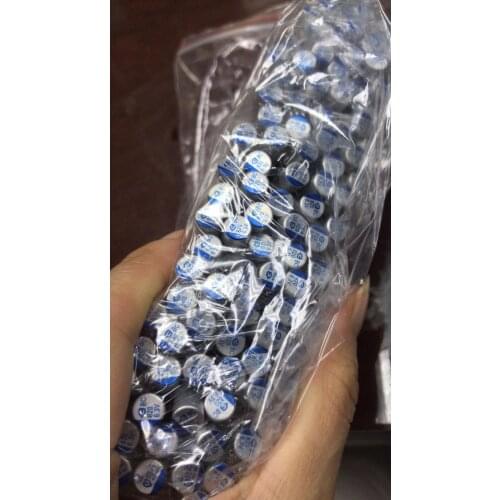 100% New and original 100PCS 6.3V820UF 6X9MM Solid-state capacitors 820UF 6.3V