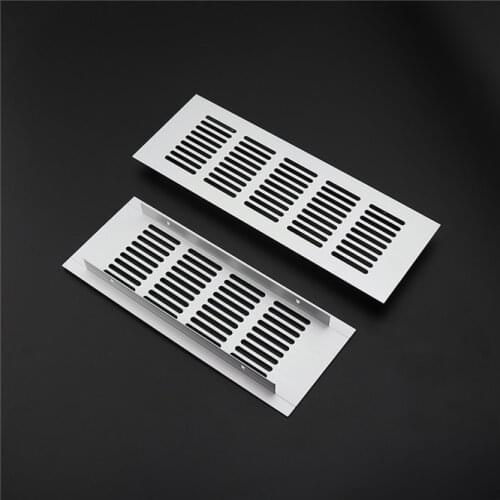 Aluminum alloy rectangular air vent grille ventilation cover Closet Shoe Wardrobe Cabinet Mesh Hole louver vent home Decor cover