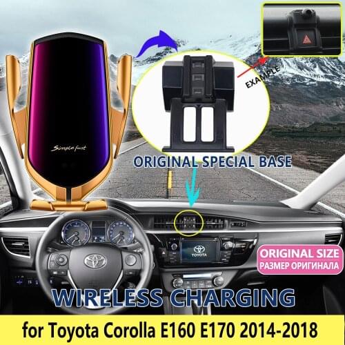 Car Mobile Phone Holder for Toyota Corolla E160 E170 2014 2015 2016 2017 2018 Telephone Bracket Accessories for iPhone Huawei