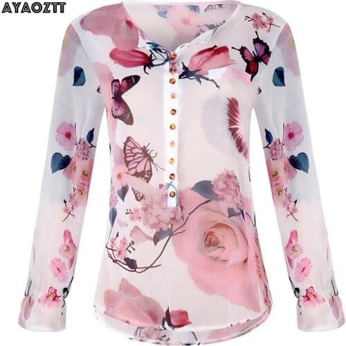 AYAOZTT Womens Chiffon Blouses