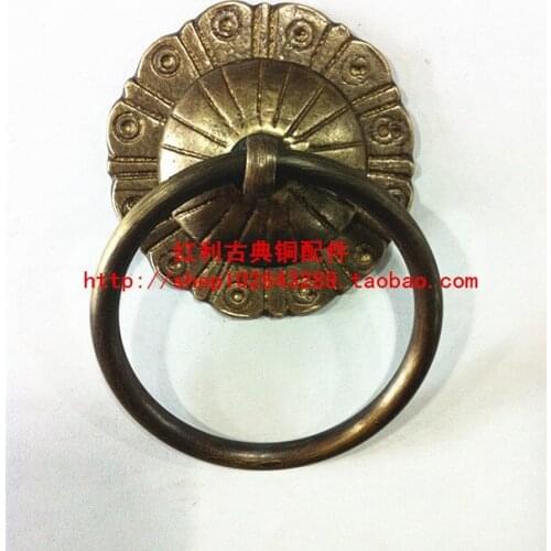 Bonus [accessories] antique antique copper copper knocker / Chinese / wooden door glass door handle / classic handle