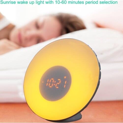 Sunrise Alarm Clock, Smart Wake up Light Sleep Aid Digital Alarm Clock