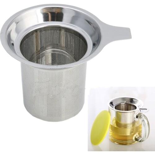 JX-LCLYL Stainless Steel Mesh Tea Infuser Strainer Loose Tea Leaf Spice Filter Reusable