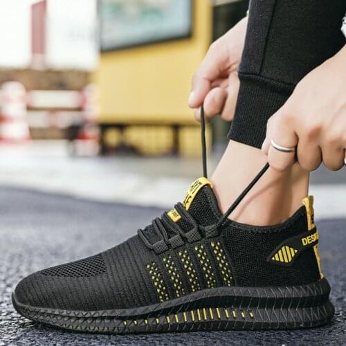 Hot Sale Men Casual Shoes Breathable Summer Black Sneakers Men Sports Tenis Trainers Low cut Lightweight Mesh Shoes for Men
