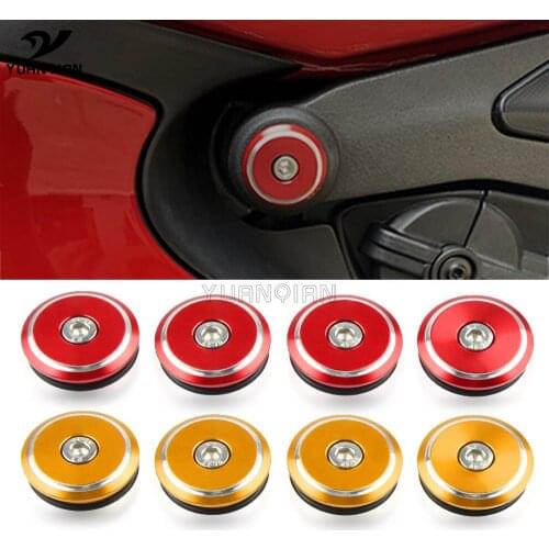 Motorcycle Frame Hole Cap Cover Fairing Guard For Ducati SUPERBIKE Panigale 899 959 1199 1199S 1199R 1299 1299S STREETFIGHTER V4