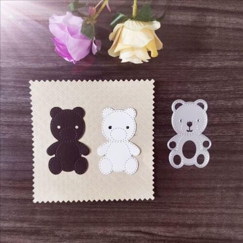 Bear. Representing mascot Metal Cutting Dies for DIY Scrapbooking Album Paper Cards Decorative Crafts Embossing Die Cuts