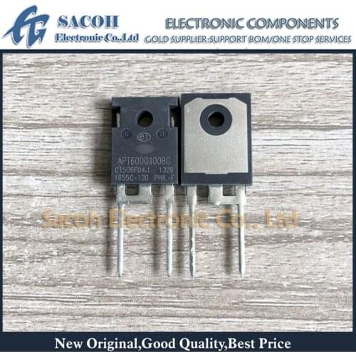 Free Shipping 10Pcs APT60D100BG APT60D100B APT60DQ100BG TO-247 60A 1000V Ultrafast Recovery Epitaxial Diode