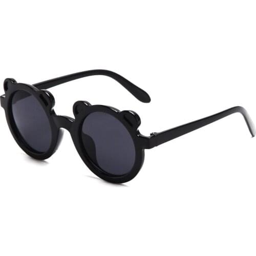 New Kids Sunglasses Cartoon Bear Shape Girls Boy Children Sun Glasses Round Street Beat Eyeglasses Cute Baby Shades Eyewears UV