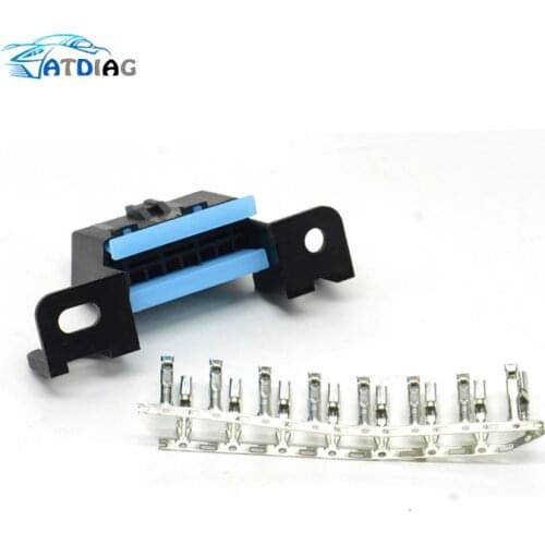 Obd2 16pin connector OBD2 OBD 2 16Pin Female angle Connector OBD Female Wire Sockets Connector obd ii adapter Diagnostic Tools