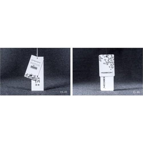 OEM custom logo brand garment clothing printed paper price hang tag for clothing clothes print swing luggage label tag JYYJ102