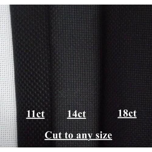Oneroom 6th Aida 14ct 11ct black color cross stitch fabric canvas DIY hand sew craft handmade stitches embroidery