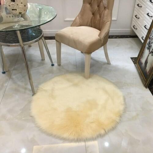 30cm Antiskid Soft Faux Fur Wool Carpet Long Plush Area Carpet Sheepskin Shaggy Rugs For Home Bedroom Living Room Decor 1PC