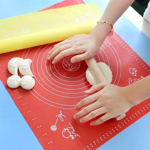 Silicone Kneading Mat 64*45/50*40 with Scale Baking Mat, Food-grade Noodle Mat, Non-stick Noodle