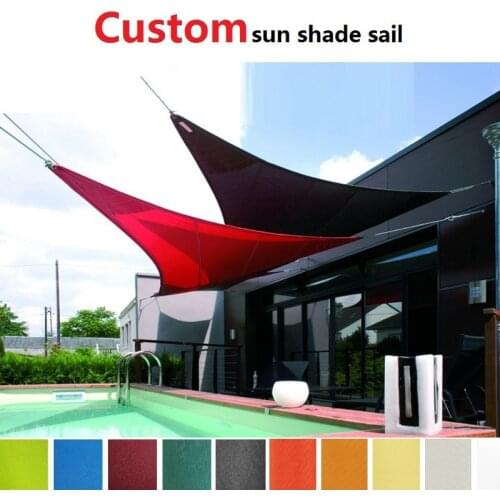 Sun shade sail waterproof shade canopy net toldo canopy outdoor pergola gazebo garden cover awning rectangle square voile soleil