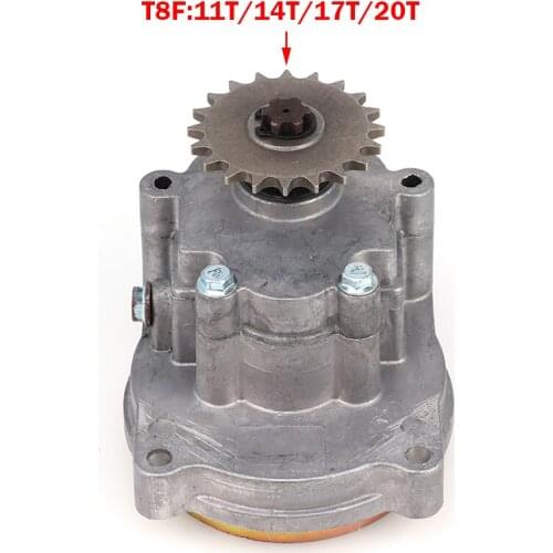 T8F 11T 14T 17T 20T Tooth Rear Clutch Drum Gear Box Sprocket for 33cc 43cc 49cc Ty Rod Go Kart Moto Dirt Bike Scooter Chain