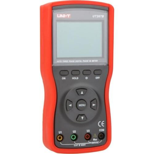UNI-T UT267B Auto 3 Three Phase Digital Clamp Phase Meters VA Voltammeter Power Meter w/Phase Sequence Test