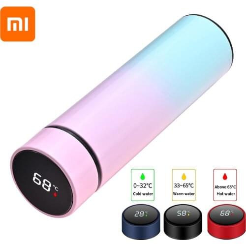 For Xiaomi Smart 304 Stainless Steel Vacuum Flasks Water Cup Temperature Display Bottle Business in-Car Thermos Christmas Gifts