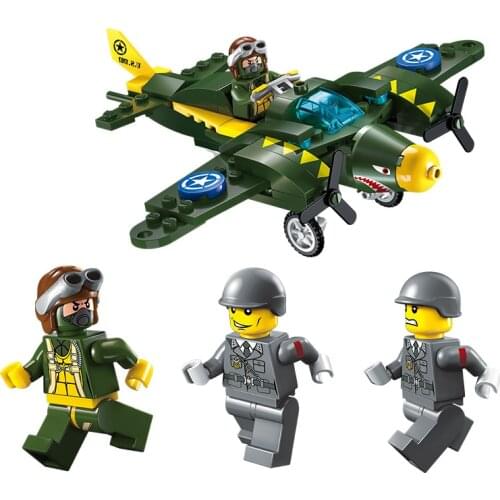 241PCS Enlightenment 1707 Military Chariot Air Attack Armed Car Small Particle Building Blocks Toy Gift