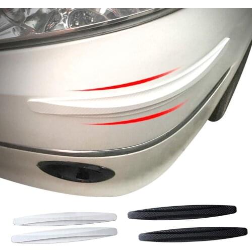 1 Pair Car Front Rear Bumper Anti-Scratch Strips Protection Guards Trim Cover