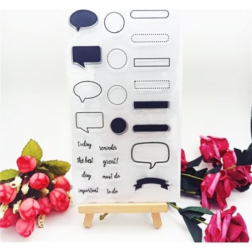 11*20CM Hot selling Dialog box transparent clear stamp / silicone seal roller stamp DIY scrapbook album / card production