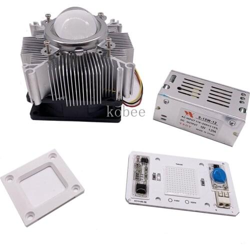 50W Led COB UV Lamp Chip Smart IC 110V/220V 395nm 400nm DOB AC Ultraviolet +Heatsink+12V 1.25A LED Power