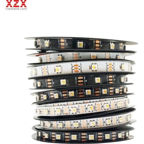 5m SK6812 (Similar WS2812B) RGBW 4 in 1 Individual Addressable Led Strip RGBWW Light 30 60 144 Leds IP30 65 67 waterproof DC5V