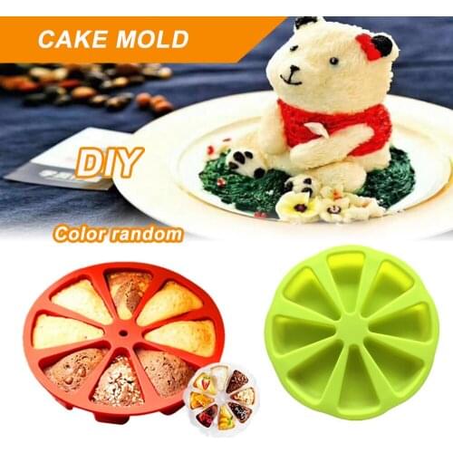 8 Cavity Silicone Triangle Cake Fondant Chocolate Cookies Tray Baking Mould Liquid Silicone Mold DIY Kitchen Baking Tools 0
