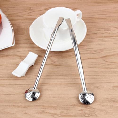 Tea Bombilla Stainless Steel Multifunction Drinking Straw Gourd Bombilla Filter Spoon F20173772