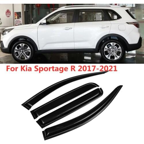 Car Rain Shield Deflectors Awning Cover Window Visor Rain Shelter Exterior Accessories For Kia Sportage 2017 2018 2019 2020 2021