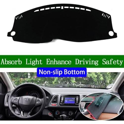 For Honda vezel 2015 2016 2017 2018 Non-slip Bottom Dashboard Cover Car Decals Car Stickers Interior Car Accessories