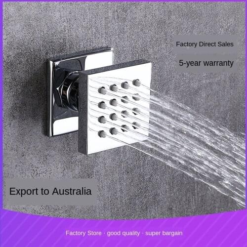 DWZ 2-Inch Copper Sprinkler Side Spray High-End Hotel Shower Square Waist Spray Cross-Border Thickened 50X 50mm