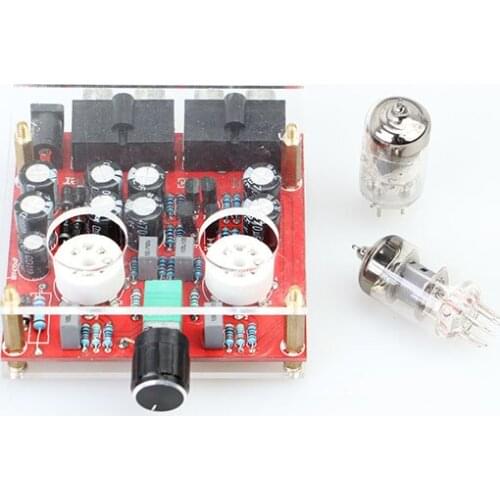 HIFI electron tube 6j1 Pre-AMPs power amplifier bile Pre-AMPs DIY kit finished products to send acrylic board