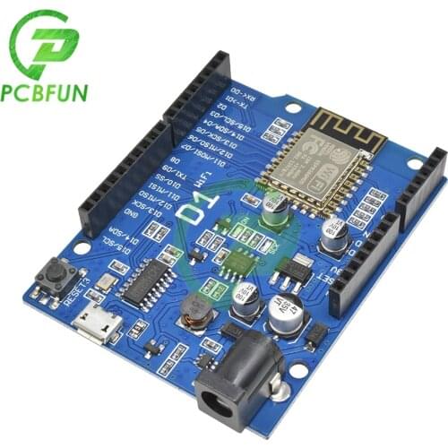 ESP-12E WeMos D1 CH340 CH340G WiFi UNO Based ESP8266 Shield For Arduino R3 Development Board Compatible IDE 3.3V Smart PCB