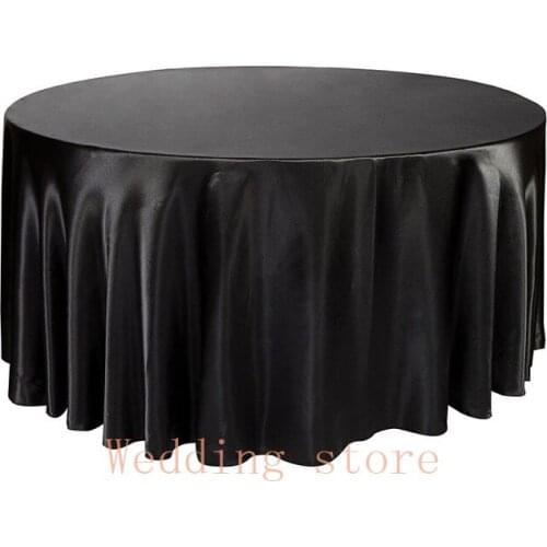 Hot Sale Black Taffeta Tablecloth For Wedding Event&Party&Hotel&Banquet Supplies