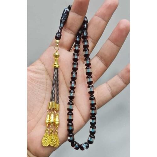 Islamic Tasbih Muslim Rosary Beads 33 Prayer Rosary For Men Bracelet For Men Accessory amber oltu amber stone Handmade Turkey