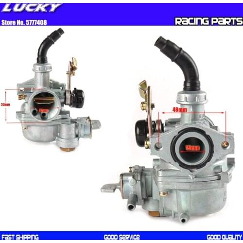 Motorcycle PZ19 19mm Carb Cable Choke Carburetor For Keihin 50cc 70cc 90cc 110cc Quad ATV Roketa SUNL Kazuma with fuel tank cap