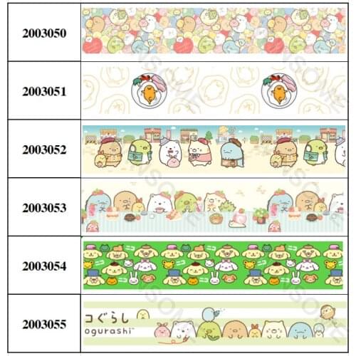 Beautiful Sumikkogurashi Japan Cartoon Printed Grosgrain Ribbon 5 Yards 16mm/25mm/38mm for DIY Hair Bows